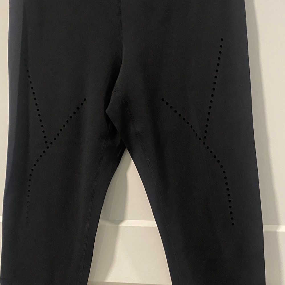 Zella Black Leggings with Perforated Design